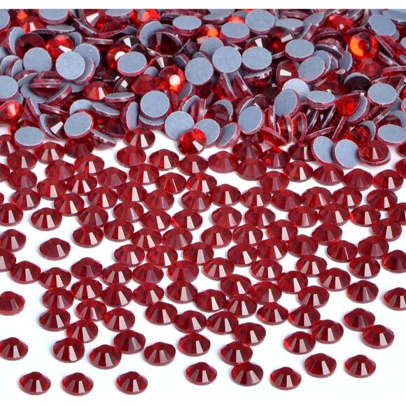 Hotfix Crystal Rhinestones SS6 Siam Red Flat Back Gems (1.90mm) for DIY Craft - Picture 3 of 5